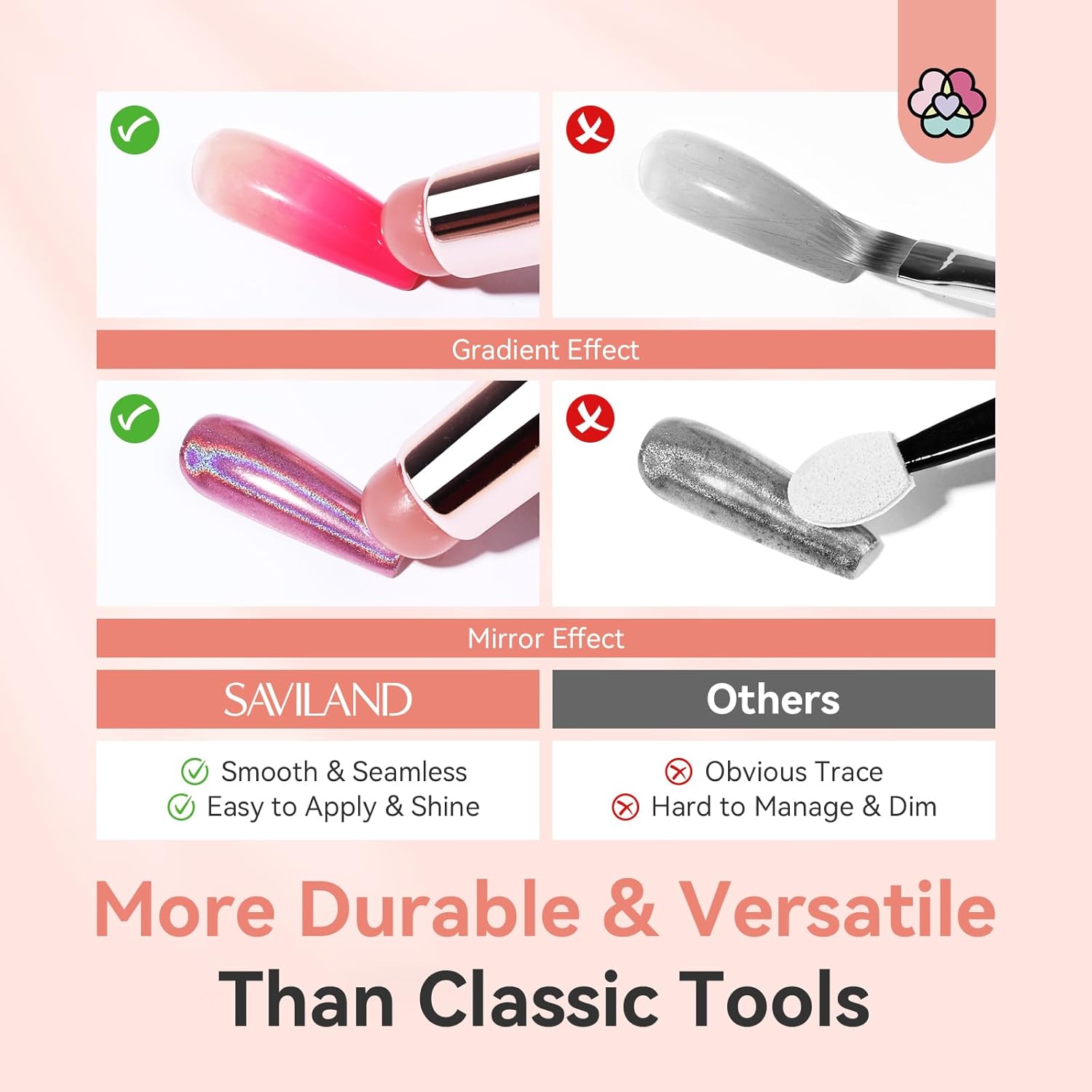 why choose saviland nail art silicone brush