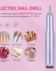 nail drill in the Saviland soft gel nail tips kit