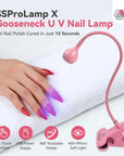 SSProLamp X Pink Gooseneck UV Nail Lamp