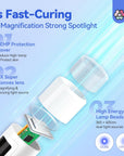 fast curing led uv nail dryer