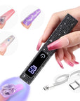 Saviland black handheld uv curing lamp