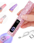 Saviland Glitter Handheld UV Light for Nails