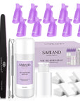 Complete Gel Nail Remover Kit with 500 Cotton Pads (Ships to US Only)