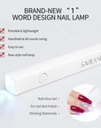Portable UV Nail Lamp for Fast Gel Nail Curing Anywhere (Ships to US Only)