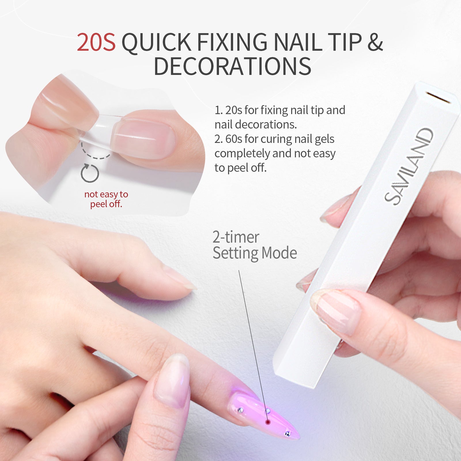 Portable UV Nail Lamp for Fast Gel Nail Curing Anywhere (Ships to US Only)