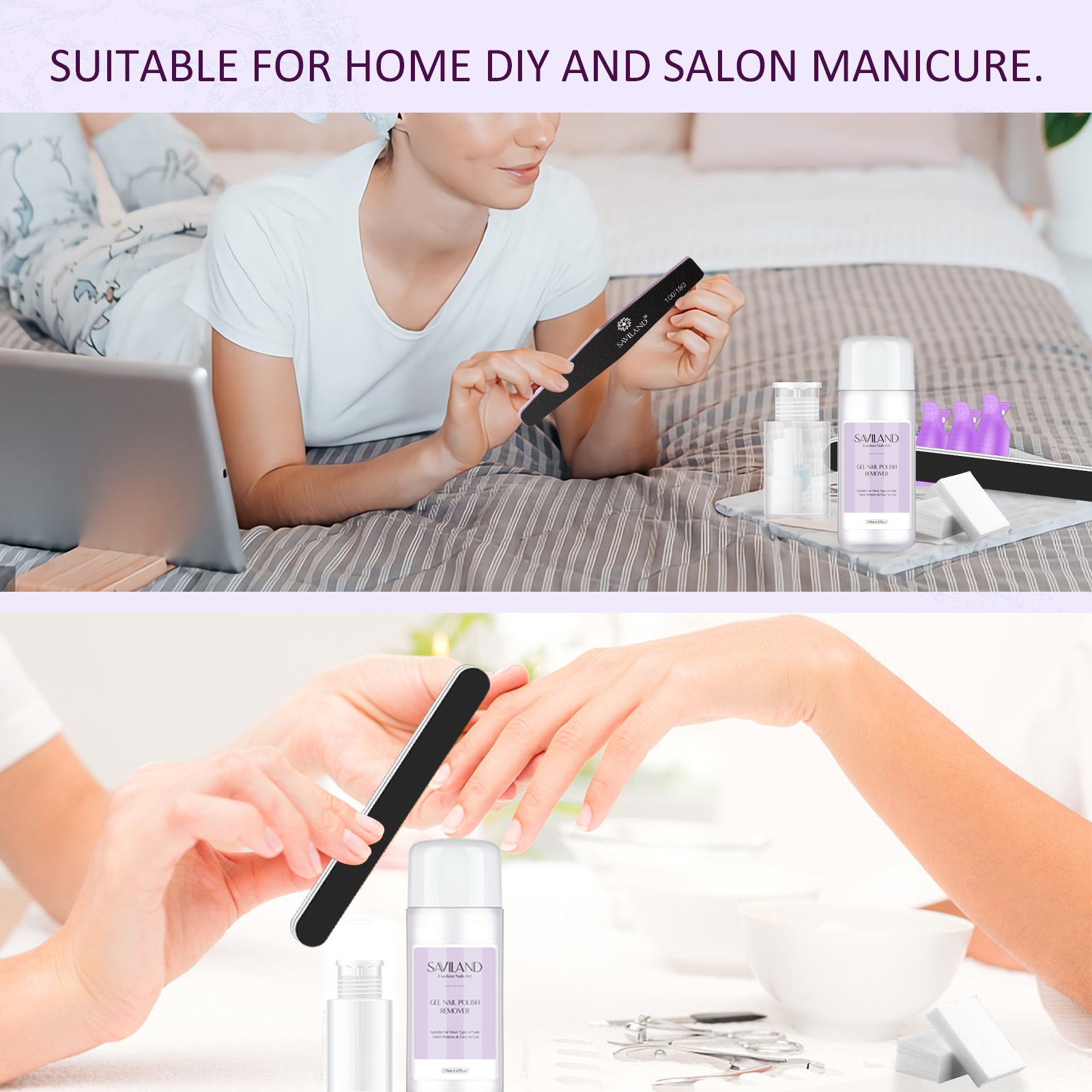 Complete Gel Nail Remover Kit with 500 Cotton Pads (Ships to US Only)