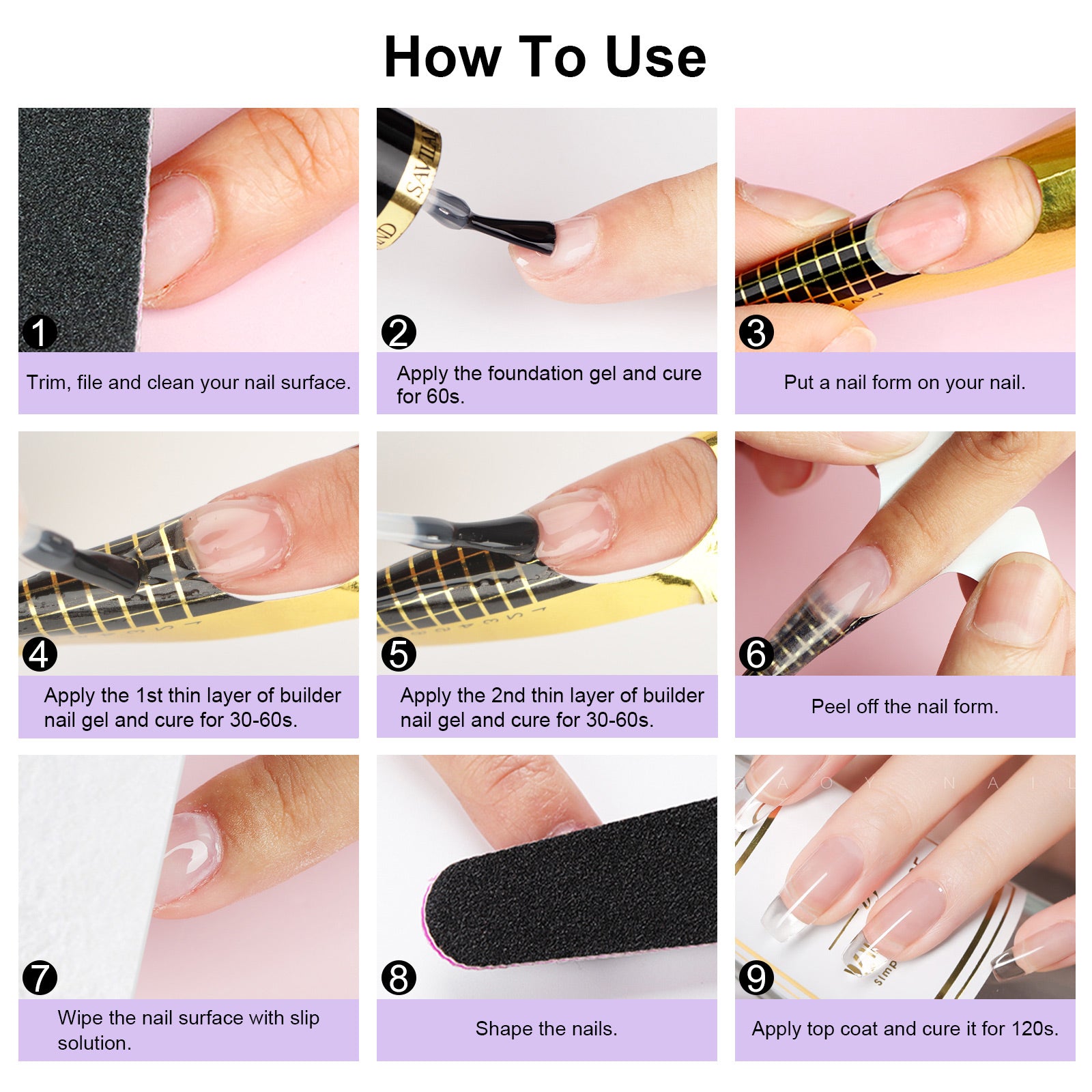 Clear 5-in-1 Builder Gel for Nail Repair &amp; Extensions