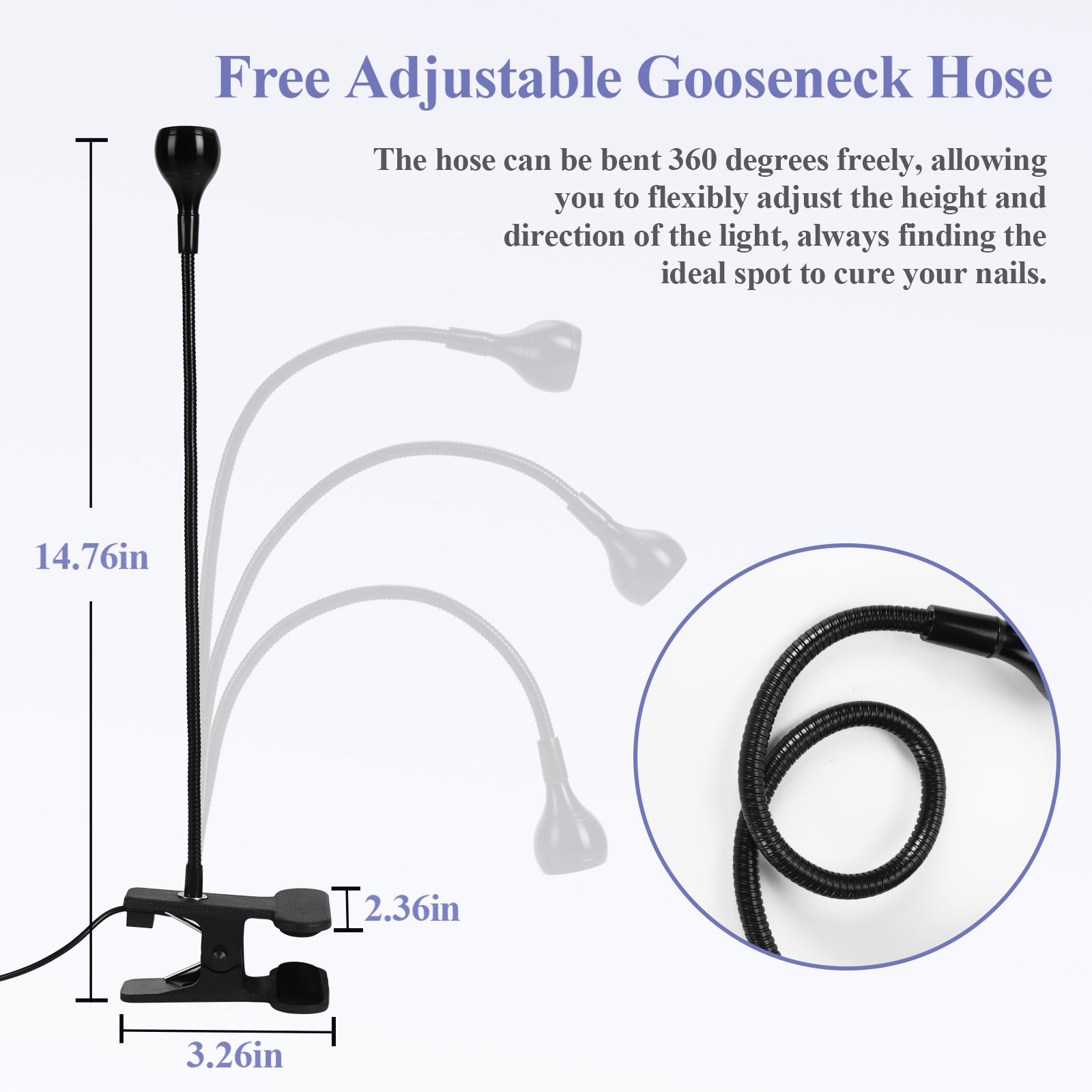 Flexible USB Mini Nail Lamp for Quick Gel Curing (Ships to US Only)