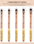 Professional Gold Kolinsky Acrylic Nail Brush Size 14