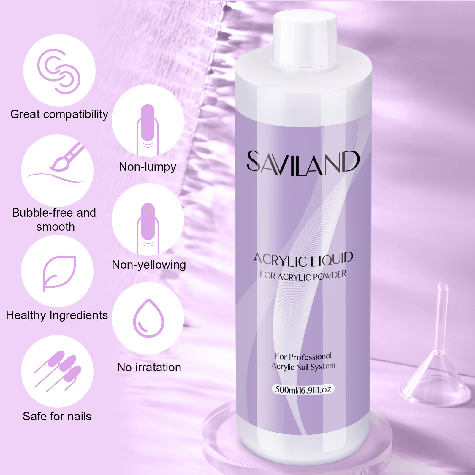 Large Capacity Acrylic Liquid for Salon Nail Services