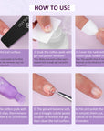 Complete Gel Nail Remover Kit with 500 Cotton Pads (Ships to US Only)
