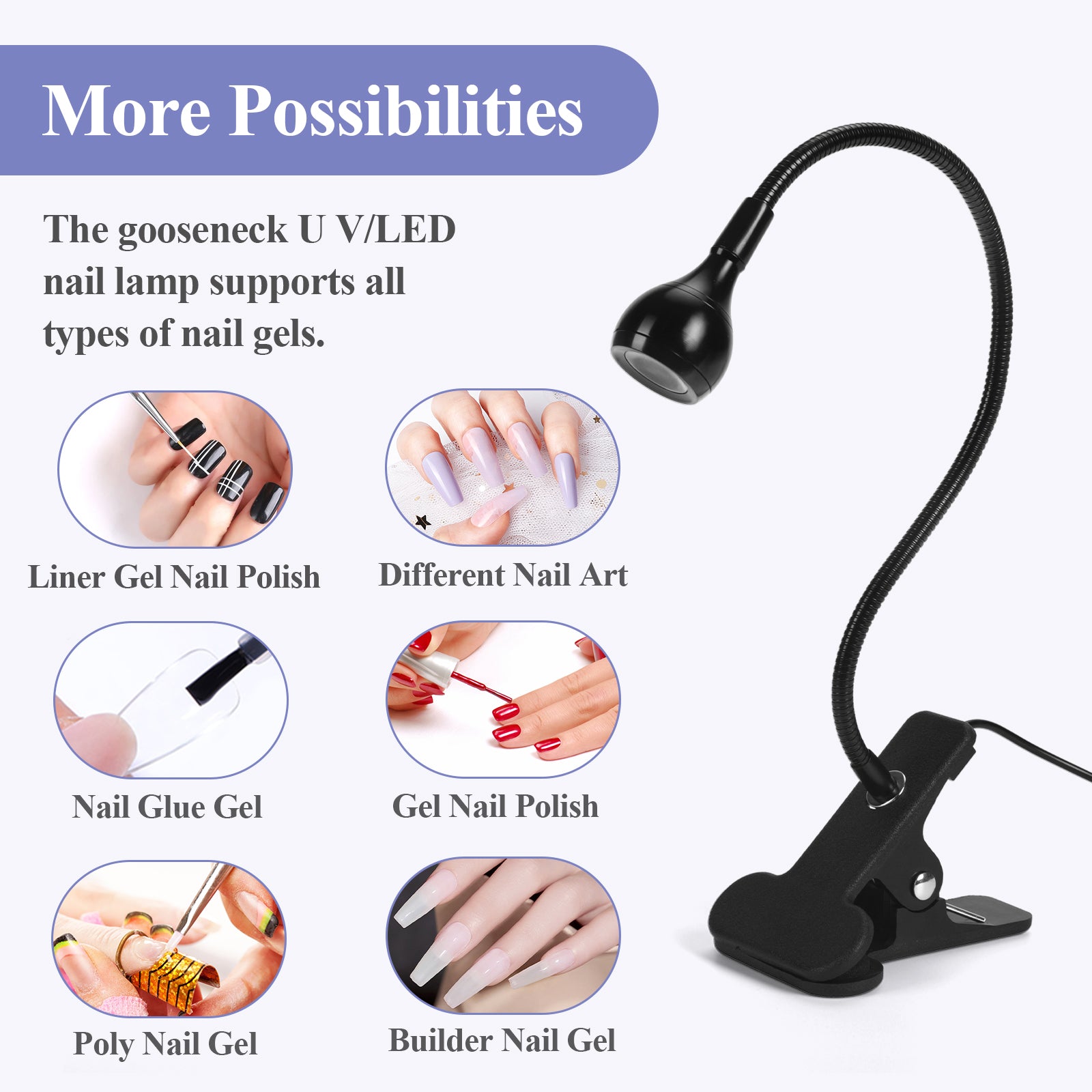 Flexible USB Mini Nail Lamp for Quick Gel Curing (Ships to US Only)