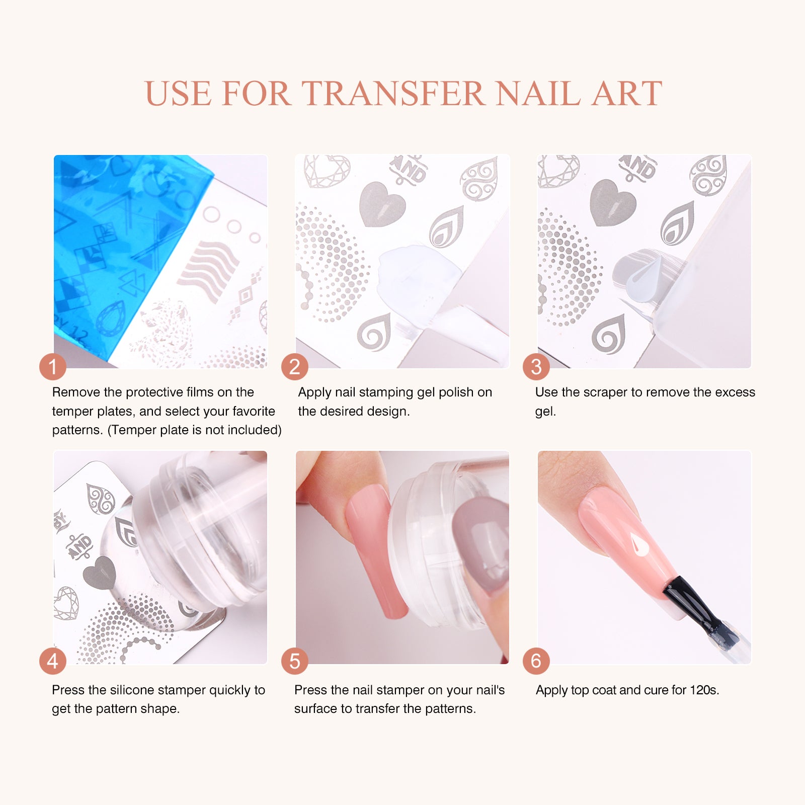 how to use Saviland French Tip Nail Stamps